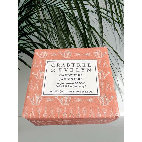 Crabtree & Evelyn Gardeners Triple Milled Bar Soap 100g 3.5 Oz X 2 Travel size - Picture 4 of 4
